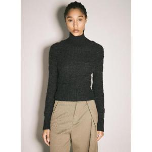 25 FW 메종마르지엘라 여성 크롭 터틀넥 스웨터 mmm0257005gry