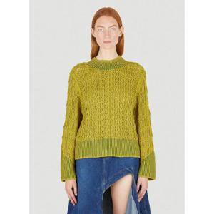 25 FW 파울라 카노바스 델 바스 여성 Relaxed Knit Jumper pcd0248006grn