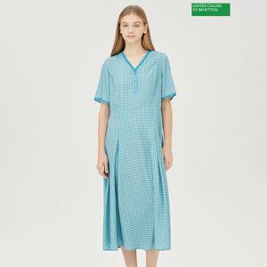 베네통 체크 원피스 BAOP98431