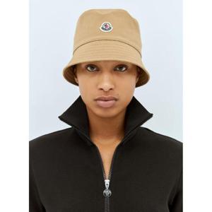 25 FW 몽클레어 여성 로고 패치 버킷 햇 mon0259023pin