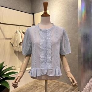 [ab.f.z]AOZ3ZB371_프릴 레이스 자수 블라우스