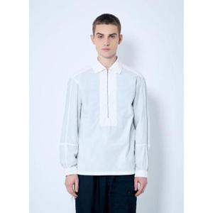 25 FW 드리스반노튼 남성 면 집업 셔츠  dvn0160008wht