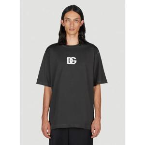 25 FW 돌체앤가바나 남성 DG 로고 프린트 티셔츠 dol0153001blk