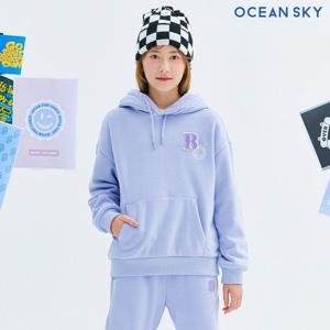 [오션스카이] 여아 투 포인트 그래픽 기모 후드티셔츠-CFJG5179D0D