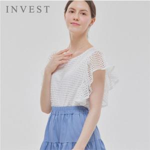 날개 소매 펀칭 블라우스_INI5M1BL5491