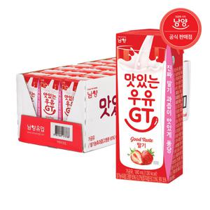 맛있는우유GT 180ml 멸균 딸기 X 24팩