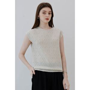 [요이츠]엠브로이더리 플리츠 프렌치 블라우스_YJ05WNPBL02_IV1