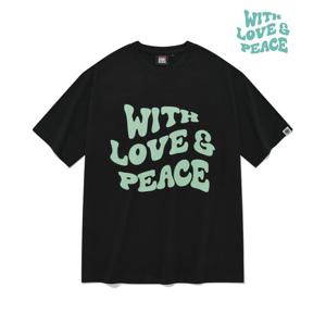[비전스트릿웨어] VSW Love & Peace T-Shirts Black_VS2202ST29BK