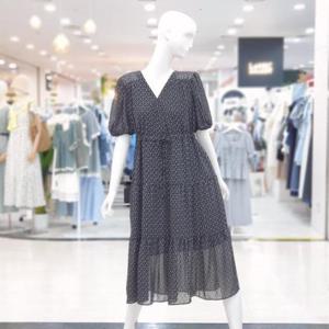 abfz sh06 브이넥 패턴 슬림셔링 원피스 SLBNZ3O40H