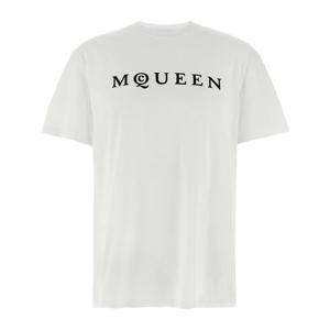 알렉산더맥퀸 플록 로고 크루넥 티셔츠 828420QTADD 0909