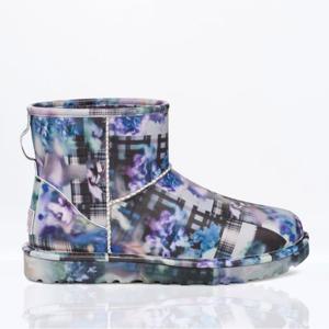 26 SS 어그 콜리나 스트라다 플라워 체크 클래식 미니 부츠 블루 1170173 DFL