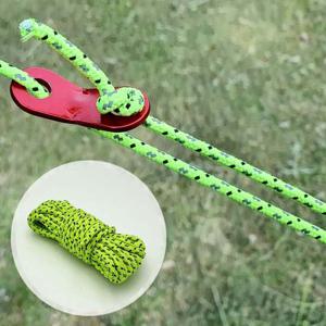 캠핑용 네온 반사광 타프줄 로프 4mm x 5m