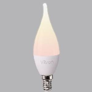 LED 전구 촛대구 램프 플레임 5W E14 전구색 3000K 불투명 KS 비츠온