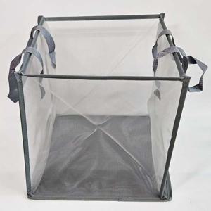 2단 접이식 메쉬 빨래바구니 분리수거망 세탁바구니