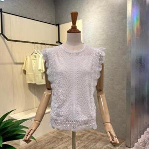 [ab.f.z]AOZ3HB38H_레이스 패턴 민소매 블라우스