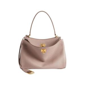 발렌시아가 로데오 핸드백 스몰 그레인드 카프스킨 세서미 7897792ABV52914