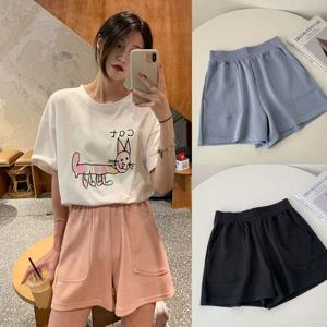 여자 허리밴딩 포켓 반바지 HH-A68