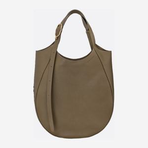 롱샴 올리브 그린 가죽 숄더 백 10331 021M17