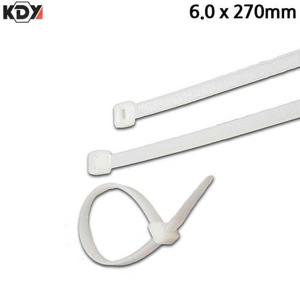KDY 케이블타이 화이트 6.0 x 270mm 100개입