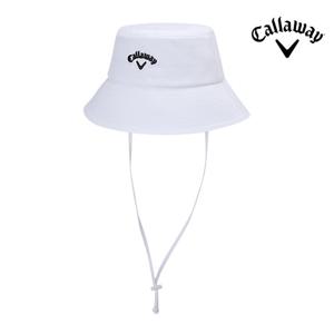 캘러웨이 우먼스 미니로고 버킷햇 여성용 골프모자 화이트