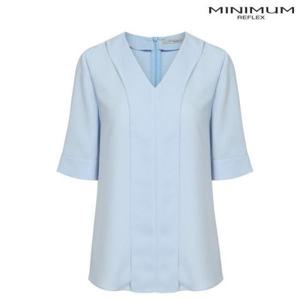 미니멈 세이브존07 브이넥 블라우스 MXBGWB3130-LB