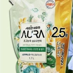 초고농축 아우라 1.7리터 스모키머스크 섬유유연제