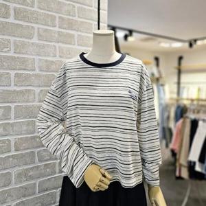 [레코브]LC31E9LT517X_스트라이프 크롭 티셔츠