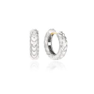 미니골드 실버 14k 금침사용 위브 로프 링귀걸이 MEM21997