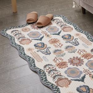 [베누지오]리즈 오렌지 워셔블 소파매트 4인 65x240