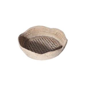 화이트 라탄 뉴라운드 트레이 _ S