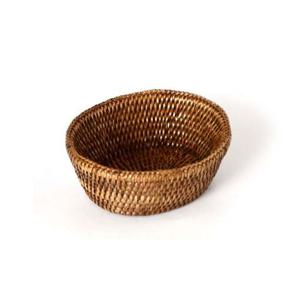 미얀마 천연 라탄 오발플레이트 스몰 S NO.BK013