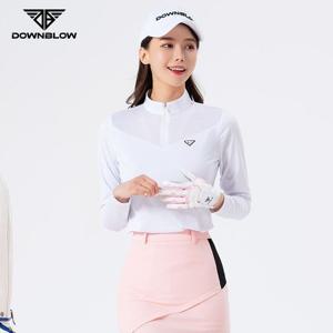 다운블로우_DBS2LW 1102W_여자골프웨어메쉬긴팔티셔츠 골프웨어 골프 여자골프 여성골프 골프티셔츠 골프긴팔 긴팔티셔츠 매쉬 반집업 테니스