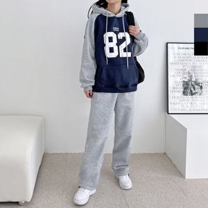 GAA ND746-ND270 기모배색 후드티 와이드트레이닝세트 기모트레이닝세트 스트링후드티 오버핏후드티세트 배색후드티세트 트레이닝세트 여자트레이닝세트