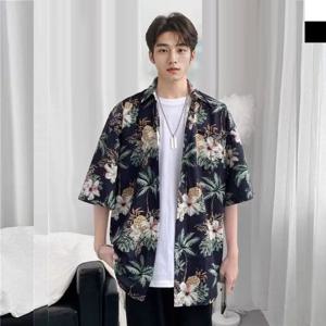 KWW 1005 여름 휴양지 바캉스 해변 반팔 남방 셔츠 해변룩 비치웨어 휴가 바다