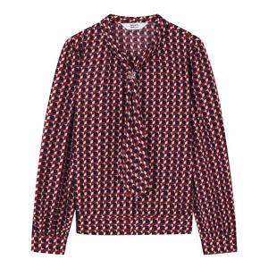 [베스띠벨리]체인패턴리본블라우스_BJBAI2415