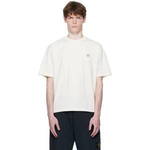 스톤아일랜드 티셔츠 오프 화이트 2100025 오가닉 코마 코튼 저지 티셔츠 252828M213004