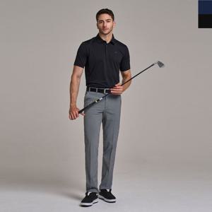 남성 골프웨어 스포츠 매직히든밴딩 시어서커 잔체크 스판 팬츠 MP2327 스포츠웨어 골프 테니스 베드민턴 바지 골프바지 히든밴딩