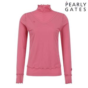 파리게이츠 (521E3TI103PK) 여성 스마일 패치 레이어드 티셔츠