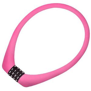 자물쇠 ULAC 프라하 레드 실리콘 케이블락 N 6921