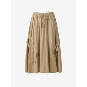 [듀엘]리본 디테일 셔링 롱 스커트 D252MSD060