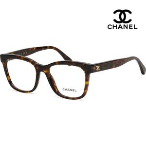 샤넬 안경테 CH3392 C714 호피 명품 스퀘어 패션 럭셔리 데일리 뿔테 CC 로고 장식