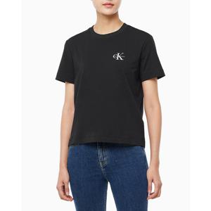 [캘빈클라인 진]여성 레귤러핏 CK 반팔 티셔츠 반팔티 블랙 47AB801 (47AB801-UB1)