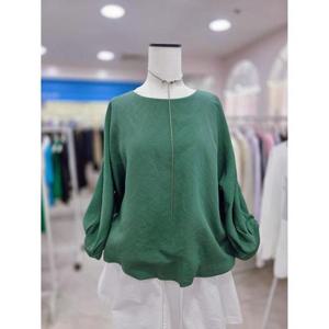 스테파니 세이브존08 소매 튤립 벌룬 블라우스 A25SH5119