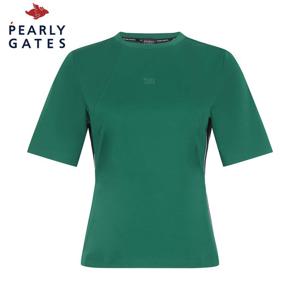 [파리게이츠] 파리게이츠 여성 배색 라인 냉감 반팔 티셔츠 521E3TR104_GN