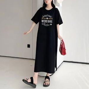 [잇백잇슈]영문오버핏원피스 캐주얼 간편 데일리 홈웨어 여성