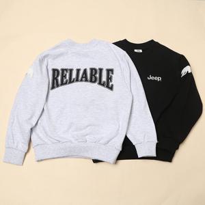 [지프키즈]소매 곰와펜 맨투맨 KN1TSU817