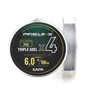 싸파 트리플악셀 4합사 단품 150M 6호 회색 낚시