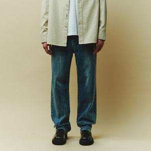 [플랙진]남성 스티즈 M63 스트레이트 워싱 중청 데님 팬츠 (PJTH5SZM635)