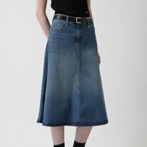 [주크] A라인 데님 스커트