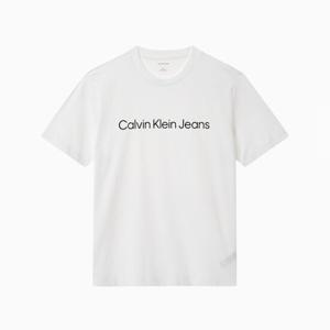 [캘빈클라인 진]남성 레귤러핏 인스티튜셔널 로고 반팔 티셔츠 4RAB810-UB1,YAA